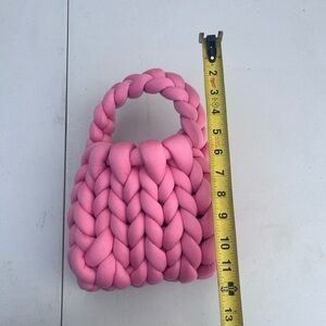 9x9 Pink braided Bag